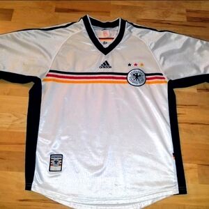 Vintage 1998 Adidas Germany Soccer Jersey Men's Size Large